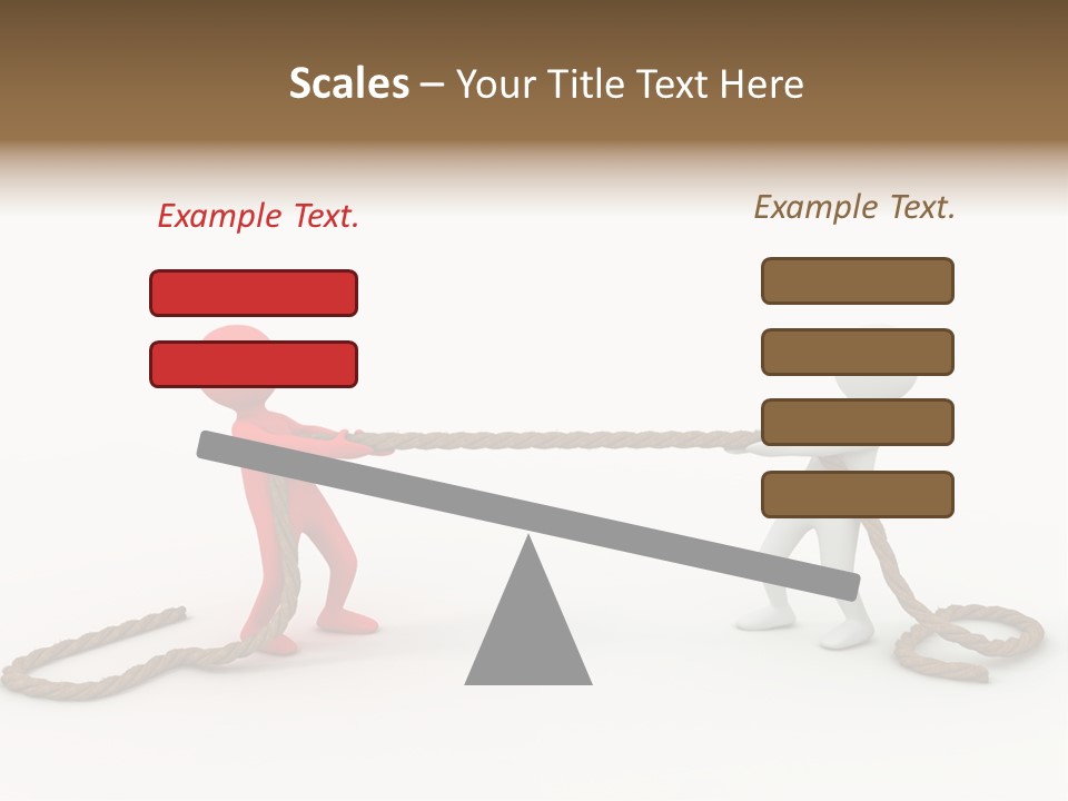 Business White Conflict PowerPoint Template