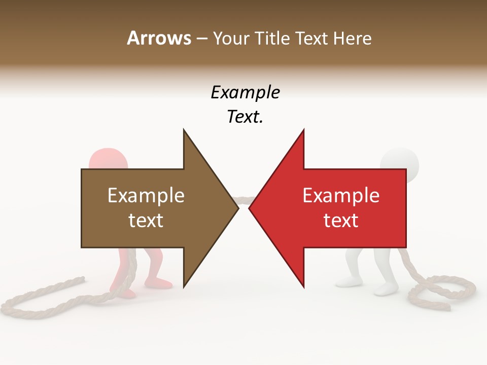 Business White Conflict PowerPoint Template