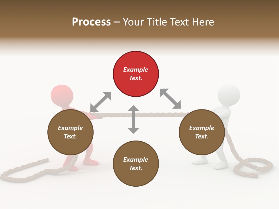 Business White Conflict PowerPoint Template