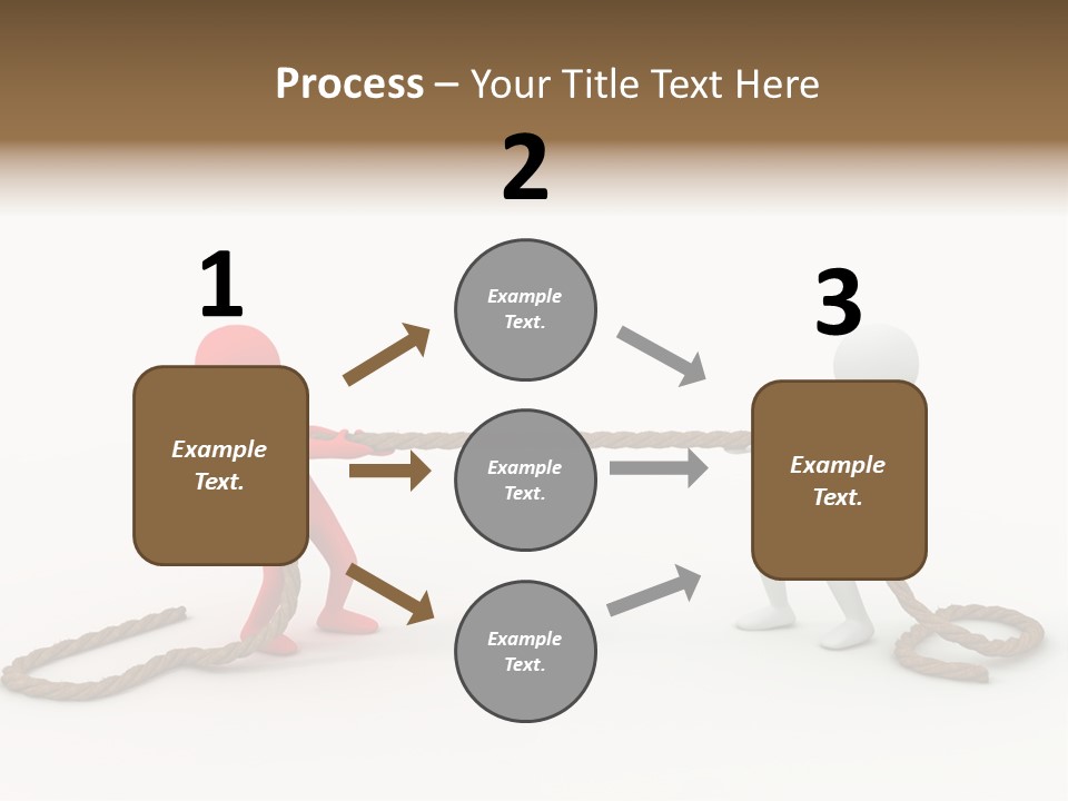 Business White Conflict PowerPoint Template