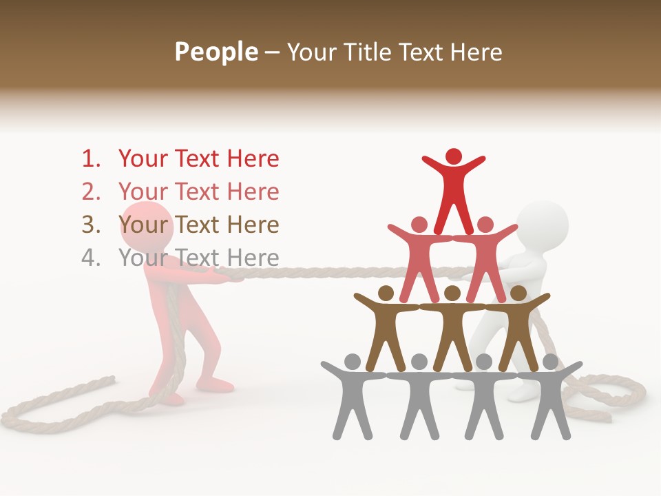 Business White Conflict PowerPoint Template