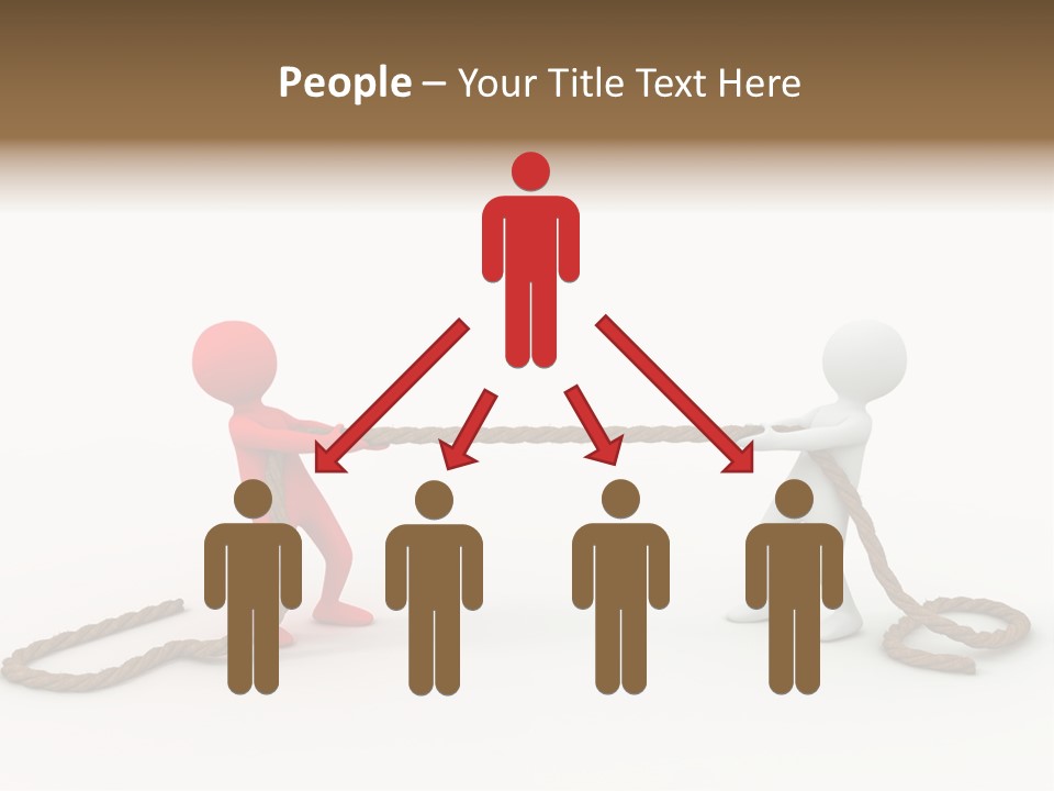 Business White Conflict PowerPoint Template