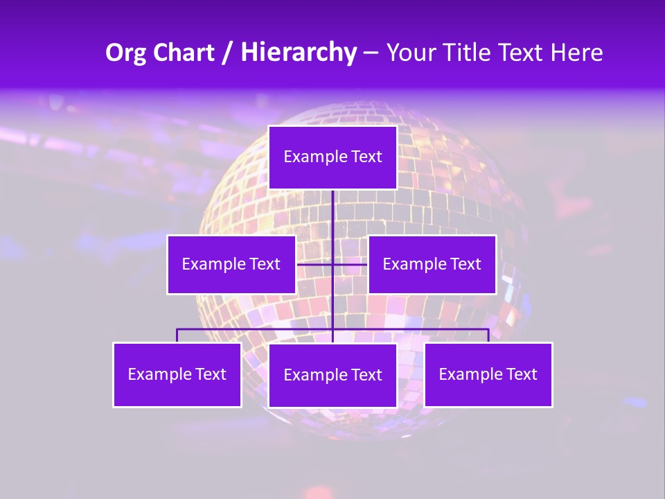 Retro Purple Dance PowerPoint Template