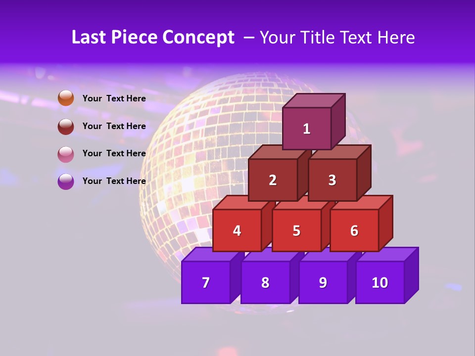Retro Purple Dance PowerPoint Template