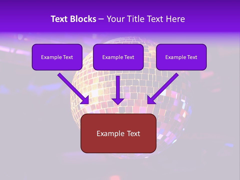 Retro Purple Dance PowerPoint Template