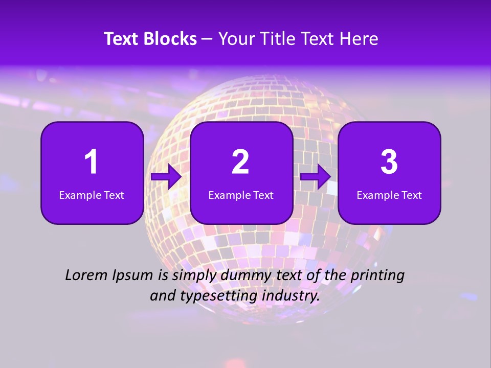 Retro Purple Dance PowerPoint Template
