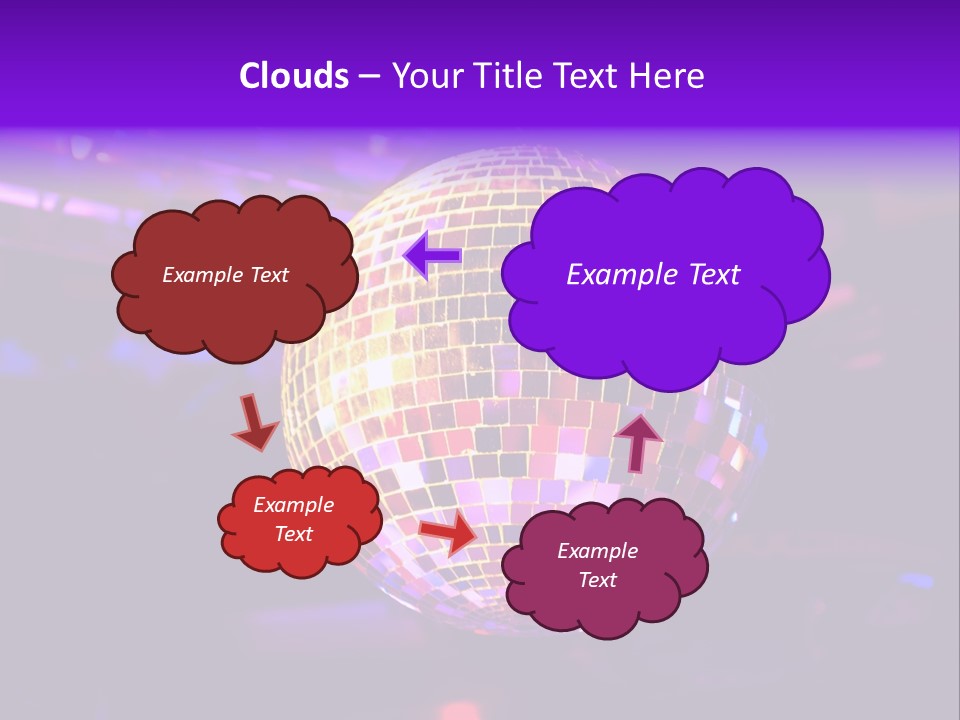 Retro Purple Dance PowerPoint Template