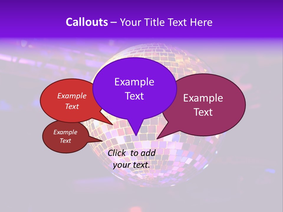 Retro Purple Dance PowerPoint Template