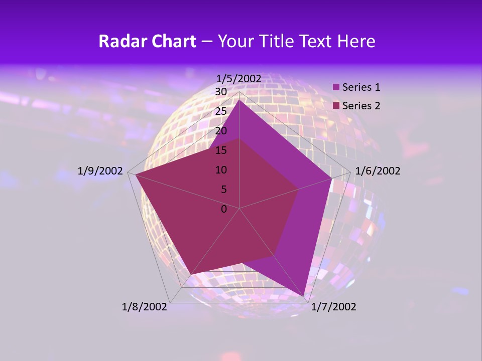 Retro Purple Dance PowerPoint Template