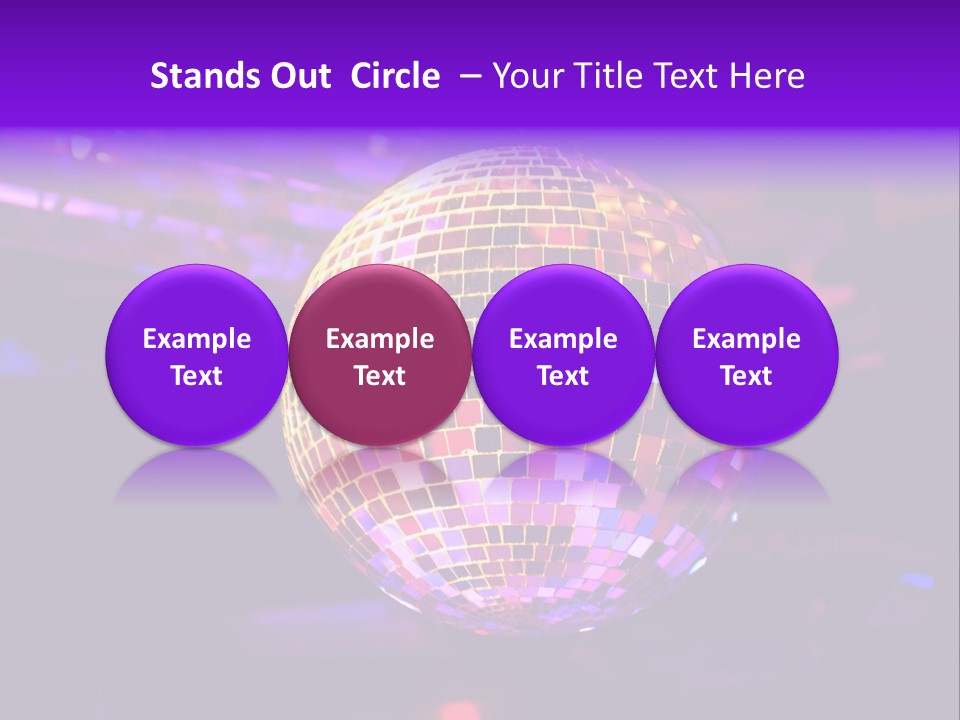 Retro Purple Dance PowerPoint Template