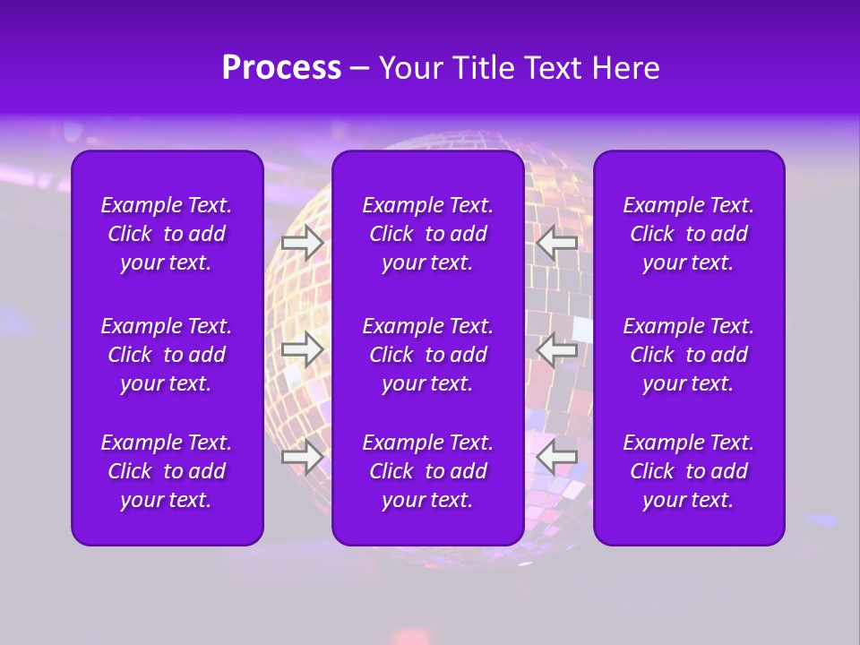 Retro Purple Dance PowerPoint Template