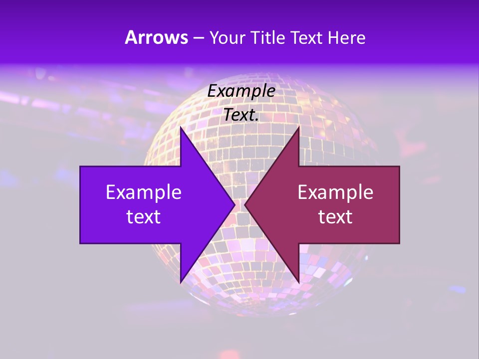 Retro Purple Dance PowerPoint Template