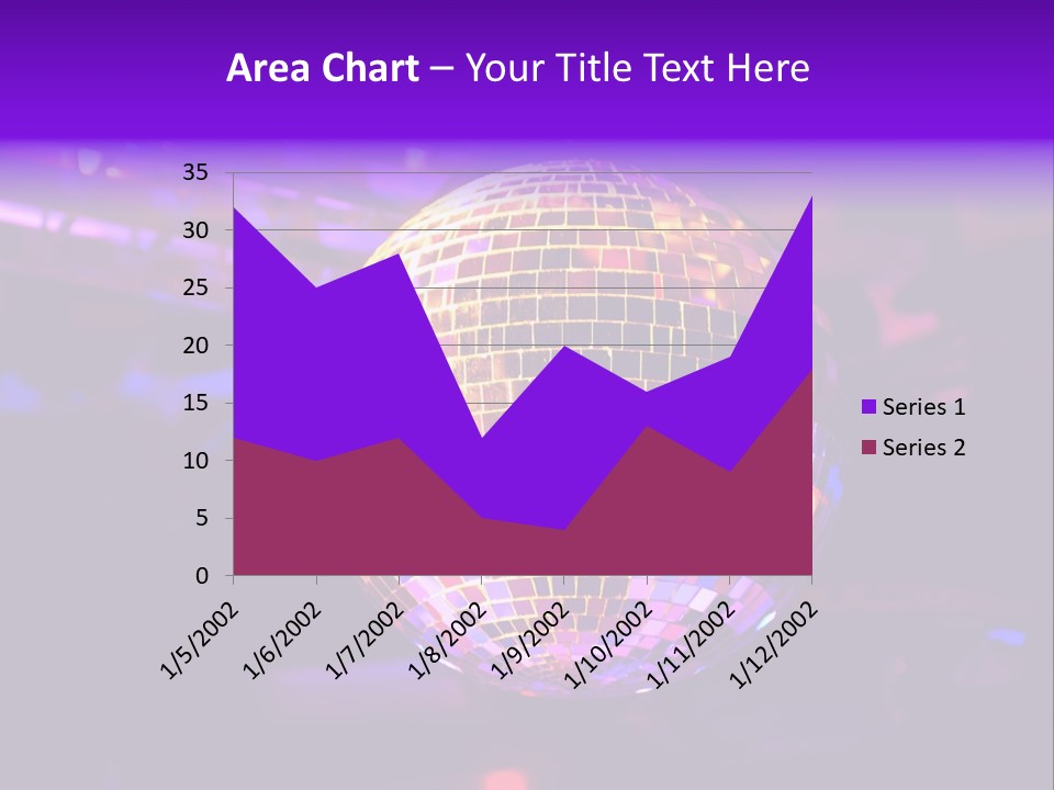 Retro Purple Dance PowerPoint Template