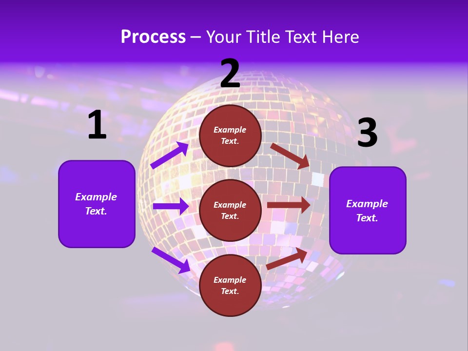 Retro Purple Dance PowerPoint Template