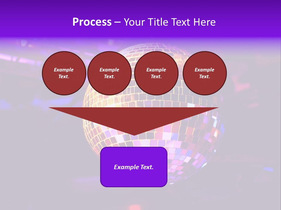 Retro Purple Dance PowerPoint Template