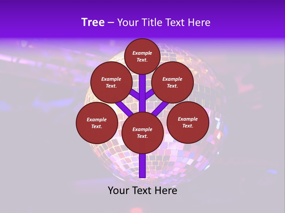 Retro Purple Dance PowerPoint Template