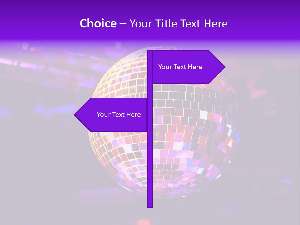 Retro Purple Dance PowerPoint Template