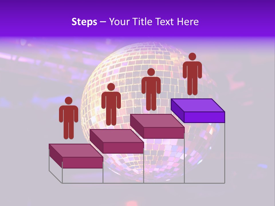 Retro Purple Dance PowerPoint Template