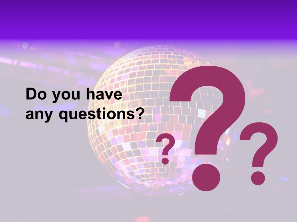 Retro Purple Dance PowerPoint Template