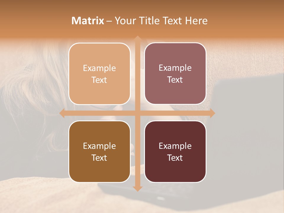 Child Businesswoman Wireless PowerPoint Template