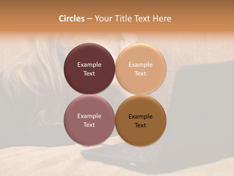 Child Businesswoman Wireless PowerPoint Template