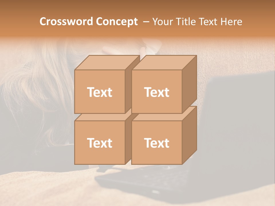 Child Businesswoman Wireless PowerPoint Template