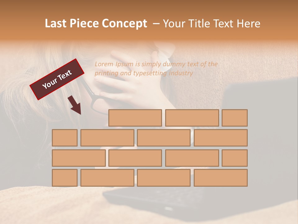 Child Businesswoman Wireless PowerPoint Template