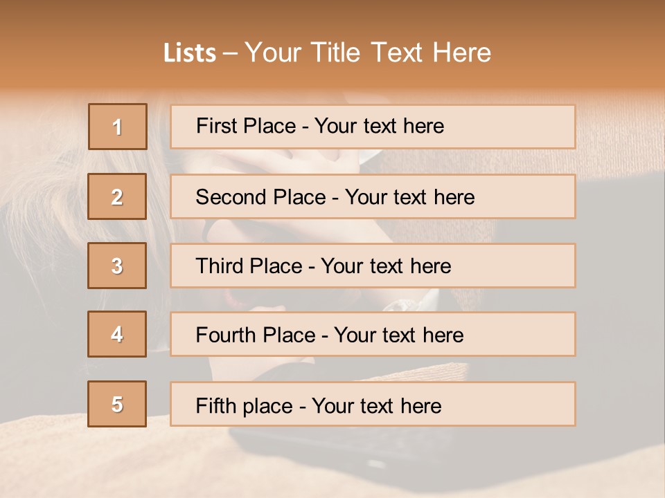 Child Businesswoman Wireless PowerPoint Template