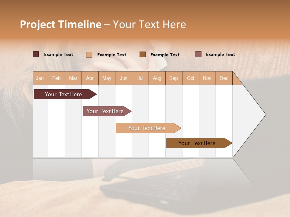 Child Businesswoman Wireless PowerPoint Template