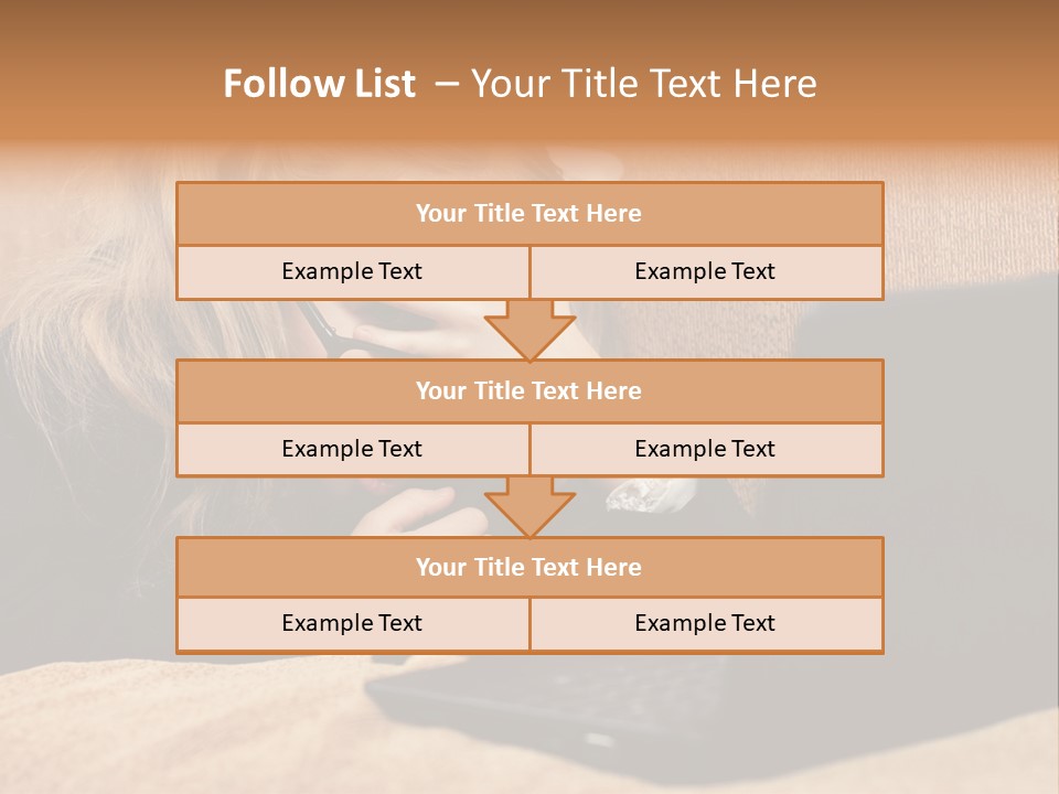 Child Businesswoman Wireless PowerPoint Template