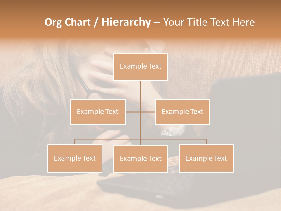 Child Businesswoman Wireless PowerPoint Template