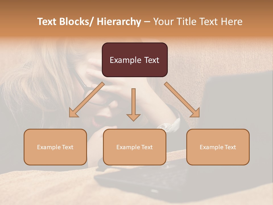 Child Businesswoman Wireless PowerPoint Template