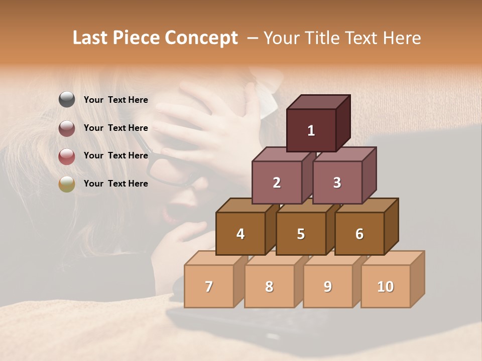 Child Businesswoman Wireless PowerPoint Template