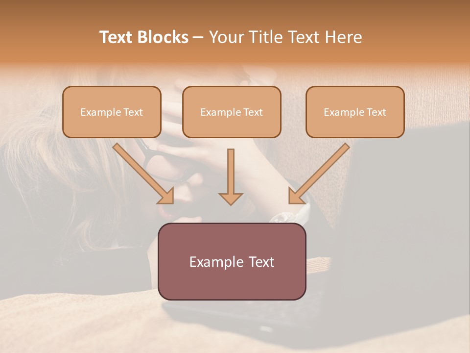 Child Businesswoman Wireless PowerPoint Template