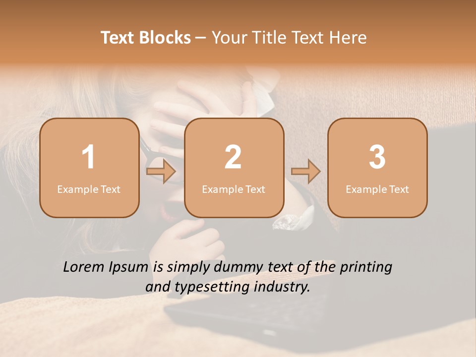 Child Businesswoman Wireless PowerPoint Template