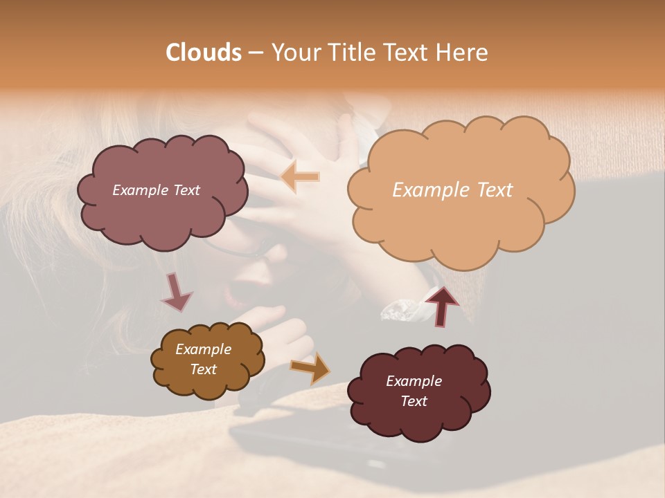 Child Businesswoman Wireless PowerPoint Template