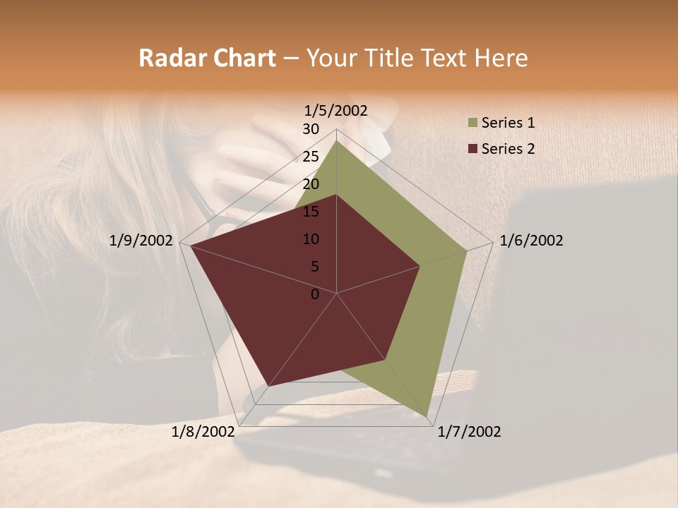 Child Businesswoman Wireless PowerPoint Template