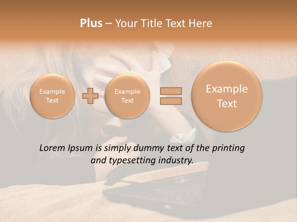 Child Businesswoman Wireless PowerPoint Template