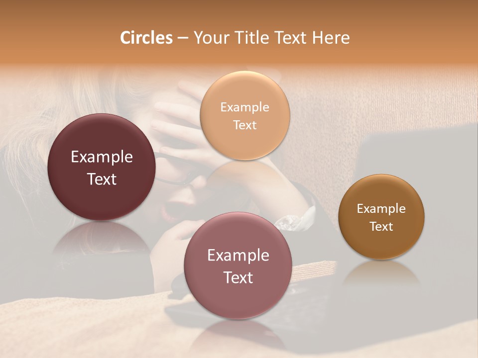 Child Businesswoman Wireless PowerPoint Template