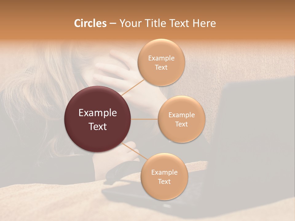 Child Businesswoman Wireless PowerPoint Template