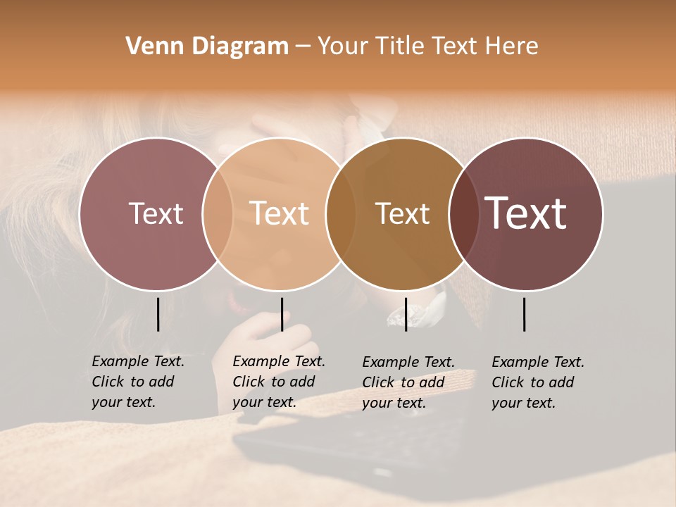 Child Businesswoman Wireless PowerPoint Template