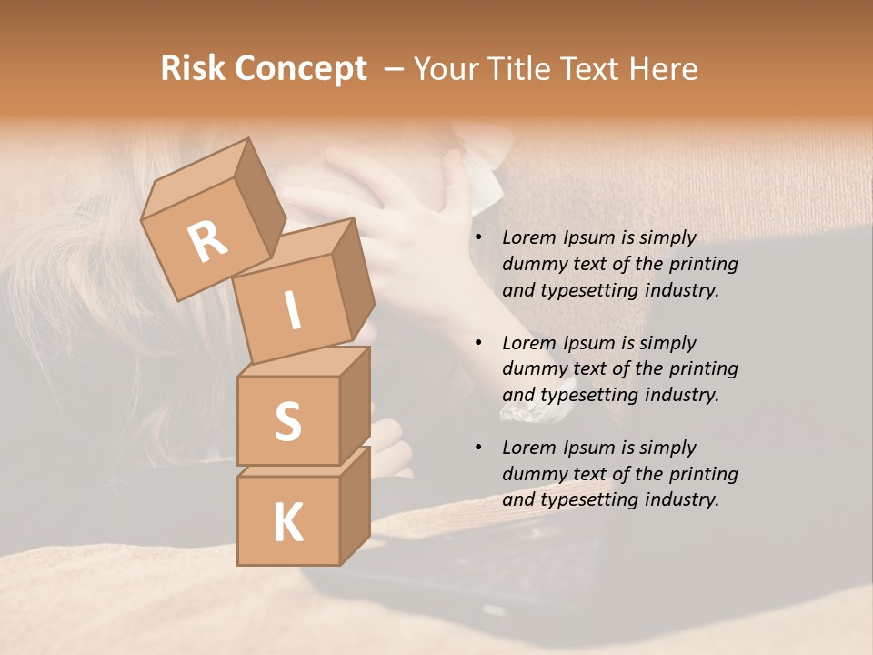 Child Businesswoman Wireless PowerPoint Template