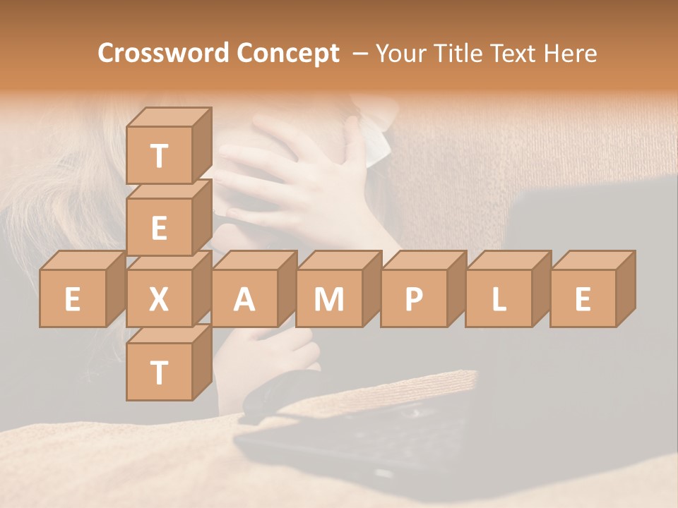 Child Businesswoman Wireless PowerPoint Template