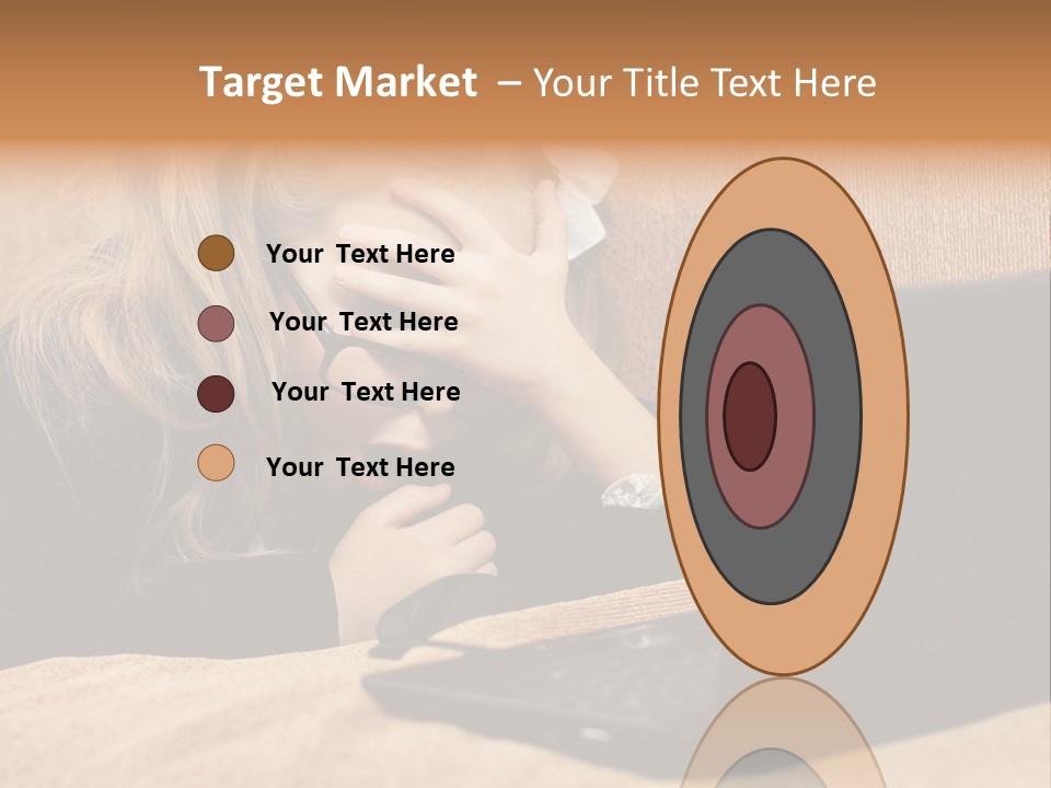 Child Businesswoman Wireless PowerPoint Template