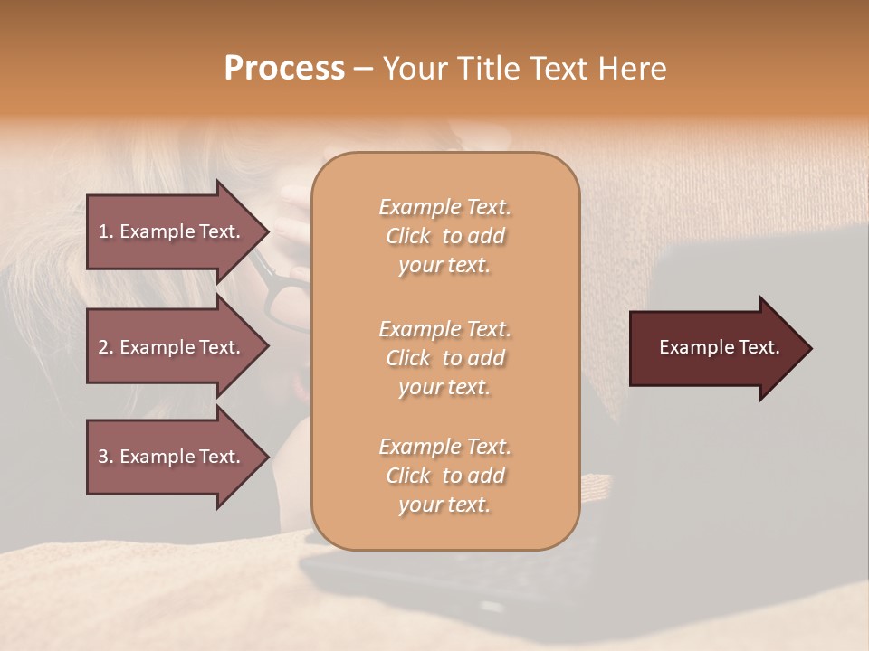 Child Businesswoman Wireless PowerPoint Template
