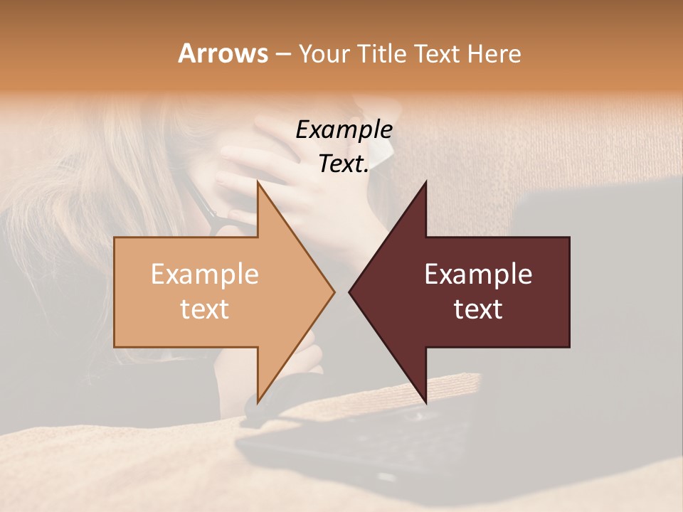 Child Businesswoman Wireless PowerPoint Template