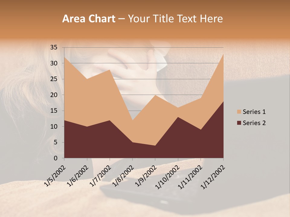 Child Businesswoman Wireless PowerPoint Template