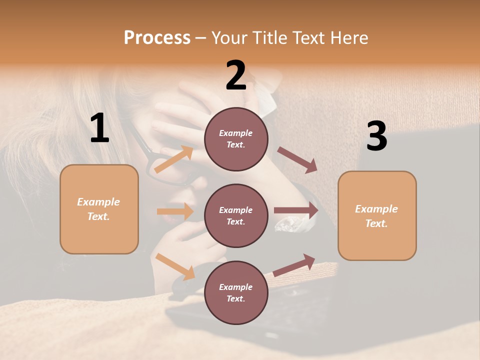 Child Businesswoman Wireless PowerPoint Template