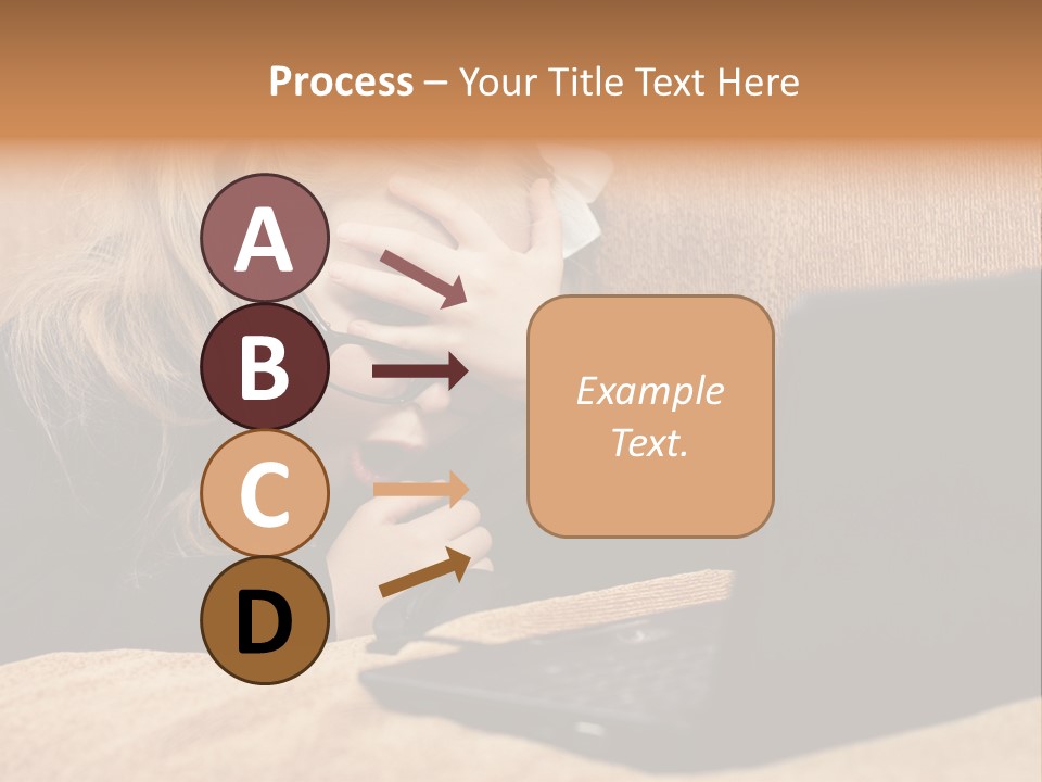 Child Businesswoman Wireless PowerPoint Template