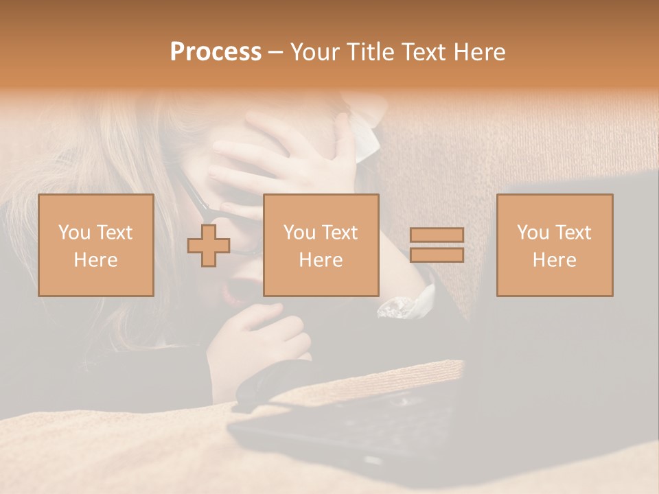 Child Businesswoman Wireless PowerPoint Template